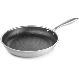 BratMaxx Edelstahl-Pfanne Bratpfanne 28 cm