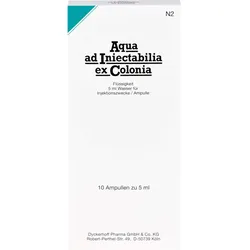 Aqua Ad Iniectabilia ex Colonia Ampullen