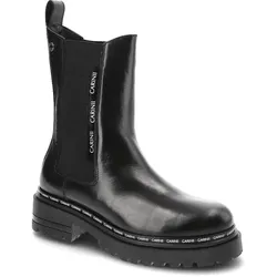 Schwarze Stiefeletten Carinii Damen Herbstschuhe, 36