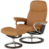 Stressless Sessel-Hocker-Set Garda M ¦ braun ¦ Maße (cm): B: 76 H: 100 T: 71.0