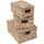 Mendler 3er Set Aufbewahrungsbox HWC-C23, Truhe Kiste Box mit Deckel, Wasserhyazinthe naturfarben