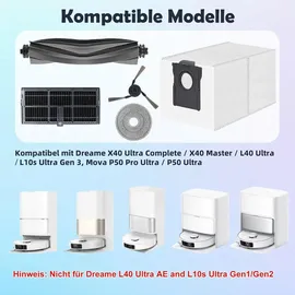 Spofan Zubehör für Mova P50 Pro Ultra/Dreame X40 Ultra/L40 Ultra/L10s Ultra Gen 3 21 Stück