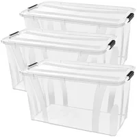 Siena Garden Siena HOME Aufbewahrungsbox Anzio Transparent 32l (B x H x T) 510 x 230 x 385mm 3St.