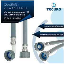 PUTEUS Zulaufschlauch 1,00 m grau