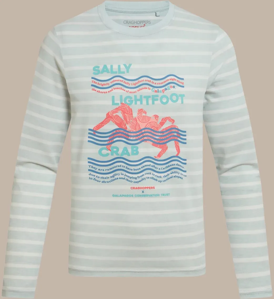 Craghoppers Nosilife Cruz Long Sleeved T-shirt nimbus blue stripe (14V) 104