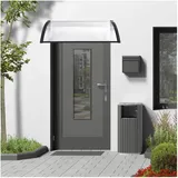 [en.casa] Vordach Mellerud 120 x 100 cm schwarz/transparent