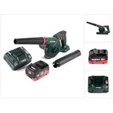 Metabo Metabo, Laubsauger + Laubbläser, AG 18 Akku Gebläse 18 V + 1x LiHD Akku 5,5 Ah + Ladegerät