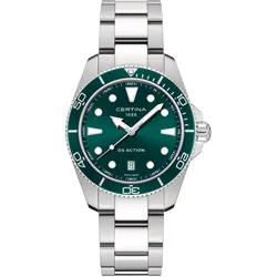 Certina C048.410.11.091.00 Taucheruhr Quarz DS Action Stahl/Grün 30 bar