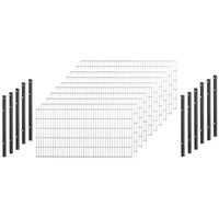 PEDDY SHIELD Doppelstabmattenzaun Set 0,83 x 20 m grau