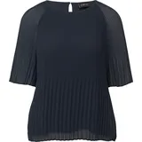 s.Oliver Plissierte Chiffonbluse Blau 34