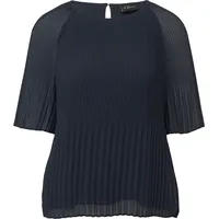 s.Oliver Plissierte Chiffonbluse Blau 34