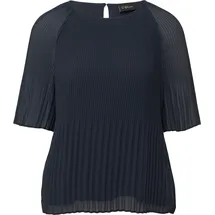 s.Oliver Plissierte Chiffonbluse Blau 34
