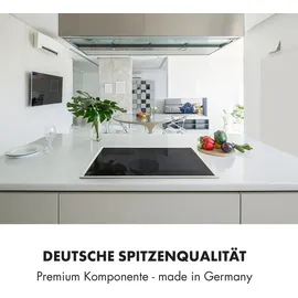 Klarstein Induktionskochfeld, Glaskeramik Kochfeld, Induktionskochfeld mit 4 Platten, Einbau-Induktionskochfeld mit Touch-Display, Digitalanzeige und Timer-Funktion, Schnelles Aufheizen, 7000 Watt