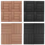 Deuba Holzfliese Mosaik WPC 30 x 30cm terrakotta