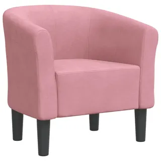 vidaXL Clubsessel Rosa Samt 59,3 x 53,8 x 72,3 cm Rosa