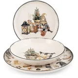 H&H Weihnachtstischservice 18-tlg. Country Winter