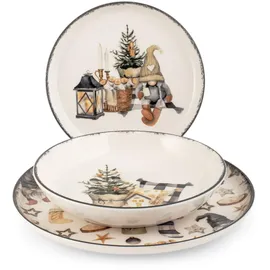 H&H Weihnachtstischservice 18-tlg. Country Winter