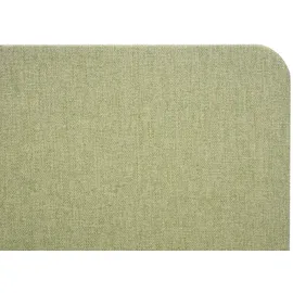 Mendler Akustik-Tischtrennwand HWC-G75, Büro-Sichtschutz Schreibtisch Pinnwand, doppelwandig Stoff/Textil ~ 60x120cm grün