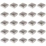 Baumarktplus 25x Pfostenkappe Edelstahl Pyramide 7x7