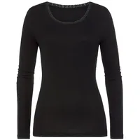 LASCANA Langarmshirt Damen schwarz Gr.36/38