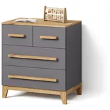 livinity® Mailo 80 x 88 cm Grau/Artisan