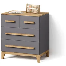 livinity® Mailo 80 x 88 cm Grau/Artisan