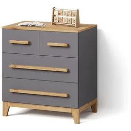 livinity® Mailo 80 x 88 cm Grau/Artisan