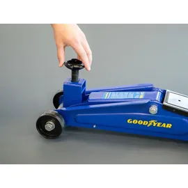 Goodyear Rangierwagenheber 3 Tonnen Stahl Blau/Schwarz