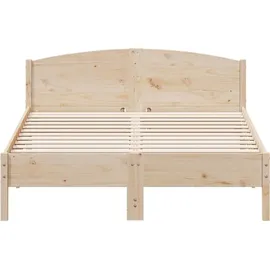 vidaXL Massivholzbett 120 x 200 cm Braun