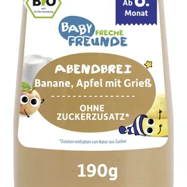 Erdbär Freche Freunde Freche Freunde Abendbrei Banane, Apfel mit Grieß ab dem 6.Monat