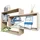 TRAUMMÖBEL Wandregal Hängeregal 104 x 20 x 59 cm Beige