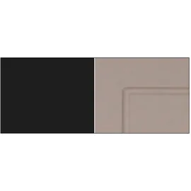 Feldmann-Wohnen Klapphängeschrank Kvantum 60 x 36 x 32,5 cm Beige/Schwarz
