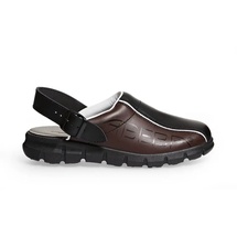 Abeba Herren Dynamic Clogs, Schwarz Braun, 40