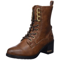 Mustang Damen Schnuer-Stiefelette, Cognac, 38 EU - 38 EU