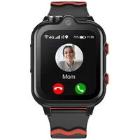 Carneedi 4G Smartwatch Kind mit GPS, Telefonfunktion, WiFi, Videoanruf, Kamera, SOS, Schulmodus, Kinder Smartwatch für 5–16 Jahre, ANDROID 8.1-NOIR