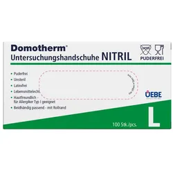 Domotherm Untersuchungshandschuhe Nitril Unsteril Puderfrei L Bl