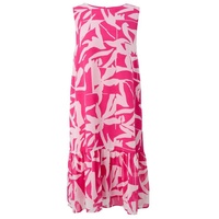 Comma, Kleid, pink|weiß, 36