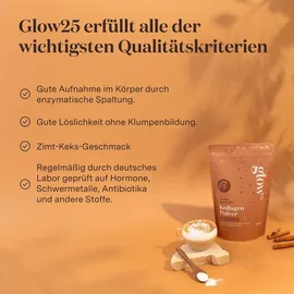 Glow25 Kollagen Pulver  Zimtkeks 450 g