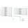 KADIMA DESIGN Büro-Set 8-tlg Komplettbüro MUENCHEN Weiß Schreibtisch, 6 Schränke, Container Glasfront Soft-Close Abschließbar Made in Germany Kadima Design