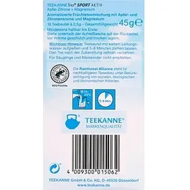 Teekanne Früchtetee Apfel-Zitrone Teebeutel 18 x 3 g