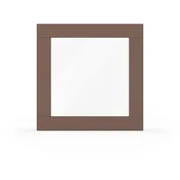 Fenster Hellbraun, Blassbraun RAL 8025, Holzfenster, Classic IV 68, 510 x 510 mm, einteilig, festverglast, individuell konfigurieren