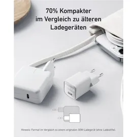 Anker 511 Nano 3 Ladegerät, EU weiß Smartphone-Ladegerät - Weiß