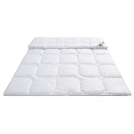 MY HOME Microfaserbettdecke MY HOME "Fantasy, Bettdecke 135x200 cm, 155x220 cm, 200x200 cm, 200x220 cm", weiß, B:200cm L:200cm, Bezug: 100% Baumwolle. Füllung: 100% Polyester, Bettdecken, Microfaserbettdecke, Bettdecken, in 3 Bezugsqualitäten für Sommer, Winter