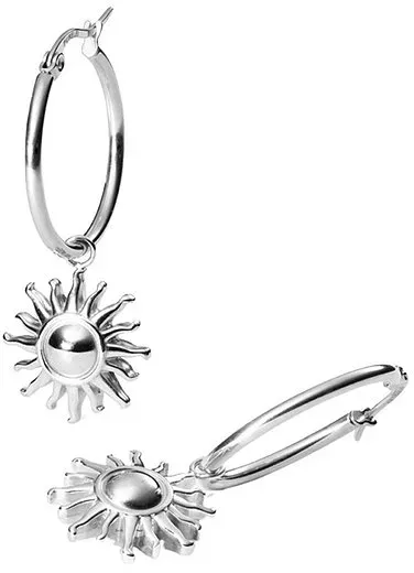 Purelei Charm Core Collection Earring-Sun-Silver - silber
