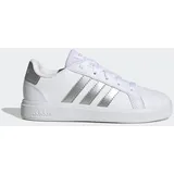 adidas Grand Court Lifestyle Tennis Lace-Up Kids Cloud White / Matte Silver / Matte Silver 30 1/2