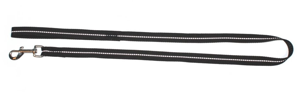 DINGO Reflektierende Leine mit Band 1.6x120cm schwarz (Rabatt für Stammkunden 3%)