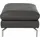Calia Italia Hocker Dave mit edlem Metallfuß 95 x 42 x 68 cm Grau