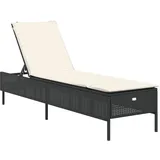 vidaXL Sonnenliege 58 x 58 x 0 cm Schwarz