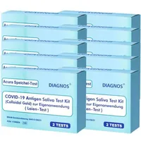 20 Acura Speichel-Test DIAGNOS COVID-19 Laientest (Spucktest) mit BfArM-Sonderzulassung, Coronavirus (SARS-Cov-2) Antige