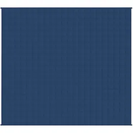 vidaXL Gewichtsdecke Blau 220x240 cm 15 kg Stoff